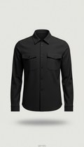 Cotton Overshirt With Clean Placket